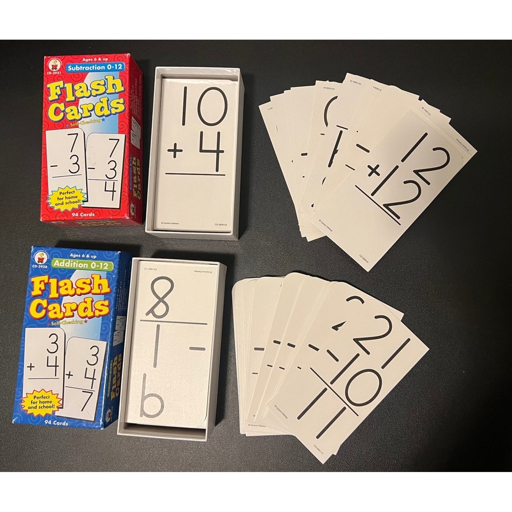 Flash Cards Kids OS Multi Excellent Math Addition Subtraction Set - Picture 5 of 8